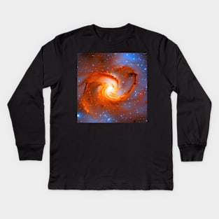 Spiral Nebula Kids Long Sleeve T-Shirt